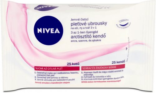 Nivea Arctisztító Kendő 25db Száraz/Érzékeny bőrre