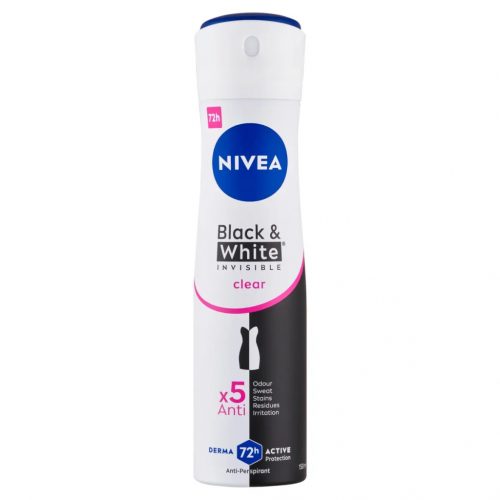 Nivea Deo 150ml Női Black&White Clear