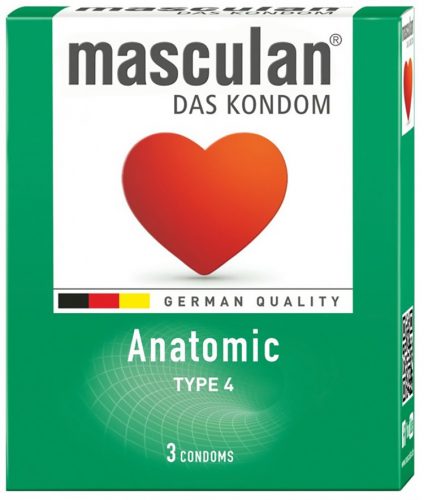 Masculan Óvszer 3db "4" Anatómiailag formázott