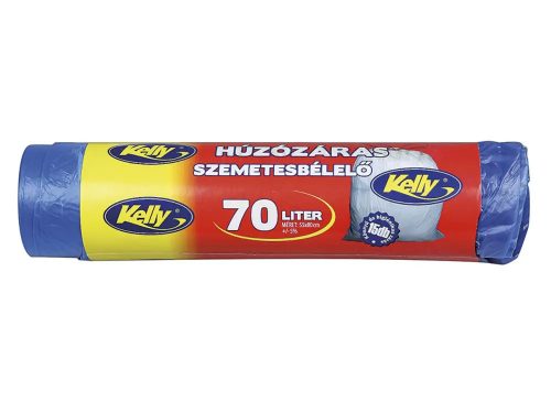 Szemeteszsák "Kelly" Húzózáras 70L 15 db-os