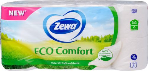 Zewa Eco Comfort Wc Papír 8 Tekercs 3 rtg. 150 Lapos