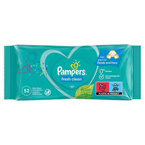 Pampers Törlőkendő Utántöltő 52db Fresh