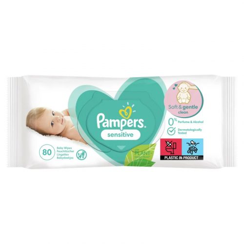 Pampers Törlőkendő Utántöltő 80db Sensitive