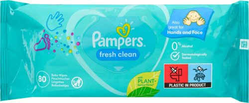 Pampers Törlőkendő Utántöltő 80db Fresh