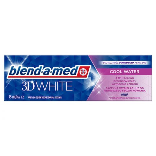 Blend-A-Med Fogkrém 75ml 3D White Cool Water 