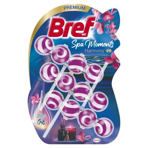 Bref Spa Moments Wc Tisztító 3X50G Harmony