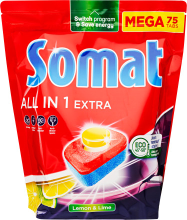 Somat All In 1 tabletta Lemon&Lime 75db